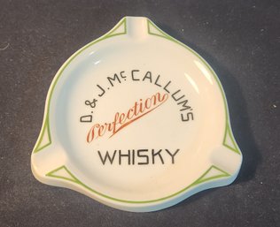Porcelain D.& J Mc Callum's Whisky Advertisingvashtray