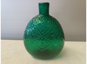 Emerald Green Metropolitan Museum Of Art Hand Blown Flask