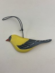 1997 Singed Hand Carved & Painted Goldfinch Starr Decoys Folk Art