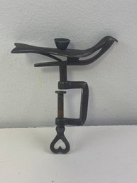 19th Century  Victorian Sewing Bird Clamp W/ Heart Handle