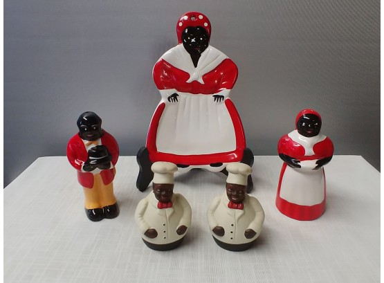 Black Americana Lot To Include Aunt Jemima Spoon Rest