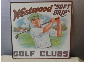 Westwood Soft Grip Golf Clubs Tin Advertising  Sign