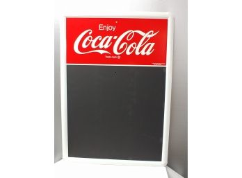 Brand New Old Stock Coca-Cola Metal Chalkboard