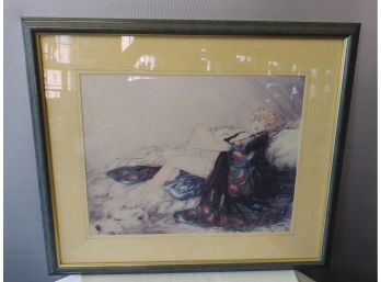 Louis Icart Print 'silk Robe'