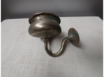 Vintage Nickel Over Brass Cup Holder