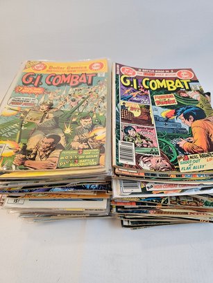 Over 125,  G.I. Combat Comic Books Early 80s