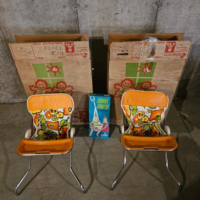 Vintage Baby Chairs And Johnny Jump Up