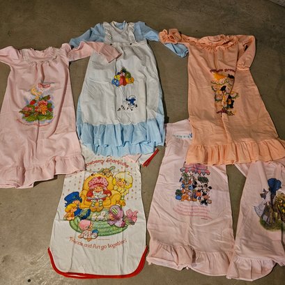 1980s, Vintage Girls Character Pajamas