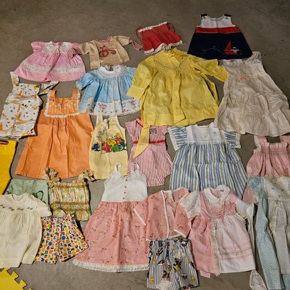 Adorable Lot Of 1970s Baby And Toddler Clothing