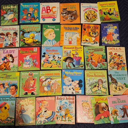 Lot Of 30, 1970s And 80s Children's Books, Hardcover, Disney Etc.