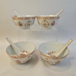 Vintage Chinese Soup Bowls