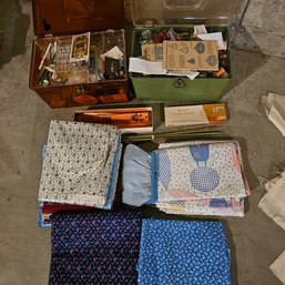 Vintage Sewing Lot And Boxes