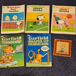Peanuts And Garfield Books Uncolored