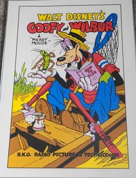 Walt Disney Goofy And Wilber Titled ' A Mickey' First Edition Serigraph