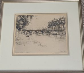 Original, Signed Etching By Eugene Bejot (french 1867 - 1931)