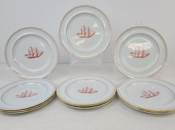 10 - Dinner Plates - Fine, Copeland Spode Trade Winds