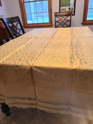 Antique, Silk Brocade Table Runner