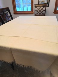 1790, Woven And Spun Tablecloth With Provenance