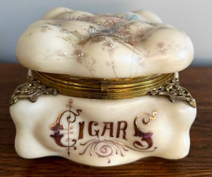 Large, Antique,  Wavecrest Cigar Humidor