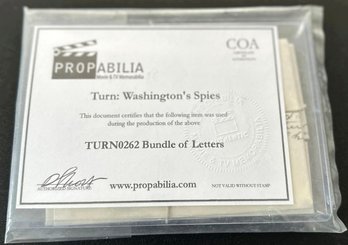 Turn Washington's Spies - Bundle Of Letters Prop - All Used On The Show