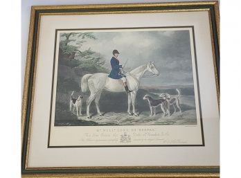 Edward Hacker Engraving,  Gallery Framed 28x26' Frame