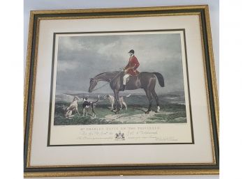 Edward Hacker Engraving,  Gallery Framed 28x26' Frame