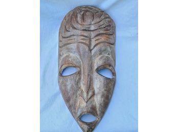 8' X 16' African, Carved Wooden Mask