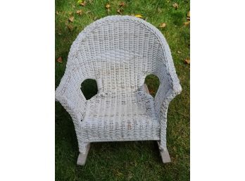 Child's Small Wicker Rocker 25' High