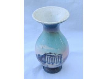 Kutawa, Athens Greece Hand Made Vase 5', No Damage