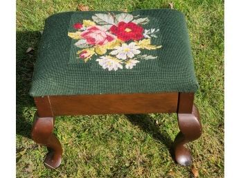 J. Raymond Smith Furniture Co. Needlepoint Stool