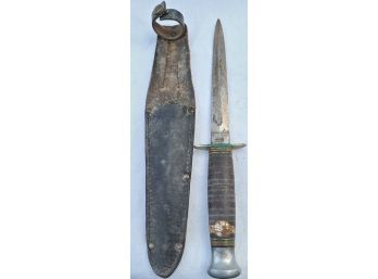 10', WW2 William Rogers Knife With Sheath