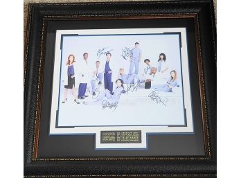 Large, Shadowbox Framed, Original Cast From Grey's Anatomy SIGNED - COA - AMAZING!