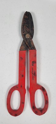 Vintage Wiss Drop Forged Steel Tin Snip Shears Scissors