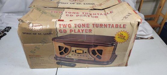 Two Tone Turntable CD Player Spirit Of ST. Louis