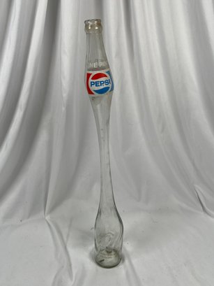 Vintage One Pint Pepsi 16 Oz Bottle Stretched Elongated 20 In Tall