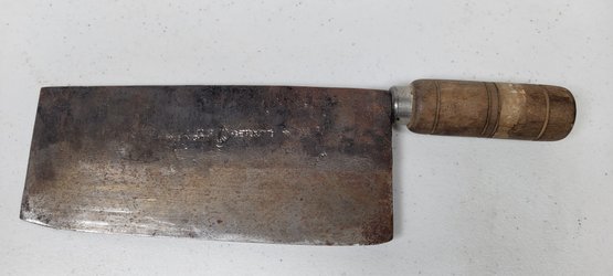 Vintage Chinese Hand Forged Cleaver Knife