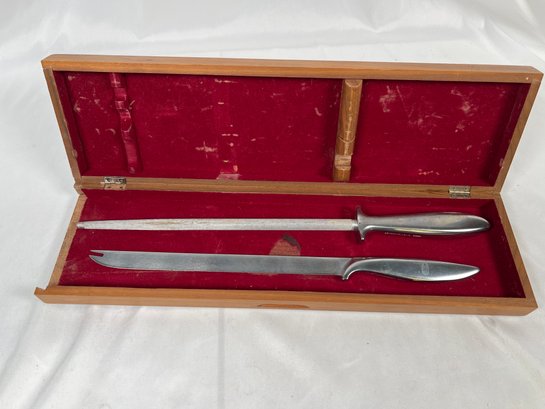 Vintage Retro Gerber Sharpening Rod Carving Knife Set