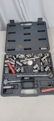 Wrench Set With Various Wrenches And Sockets