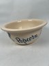 Collectible Rustic Heavy Popcorn Stoneware Bowl White Kid African Kid All Gone