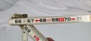 Vintage Lufkin Red End Extension Rule 066F Wood And Metal Extension Ruler