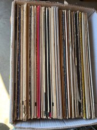 Box 8 With ~50 Records Various Styles, Genres Of Music As Is