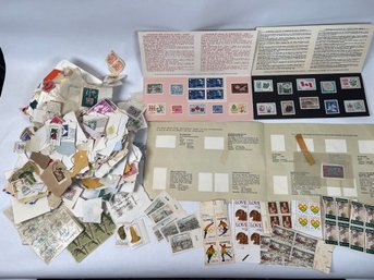 Large Lot Of Vintage Postage Stamps New And Used