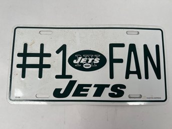 Jets No. 1 Fan License Plate