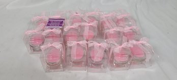 Set Of 17 Girl Glass Baby Stroller Scented Candle - Pink