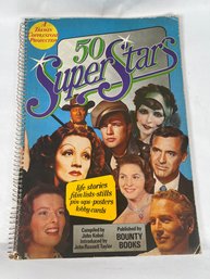 Vintage Book Of 50 Hollywood Super Stars 1970's