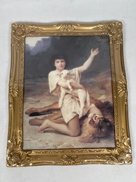 The Shepherd David By Elizabeth Jane Gardner 9'x11' Print In Plastic Frame