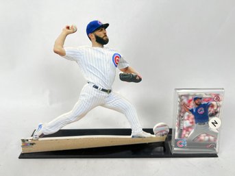 Jake Arrieta Sport Card Display Stand With Card