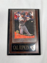 Cal Ripken Baltimore Orioles Plague With Card