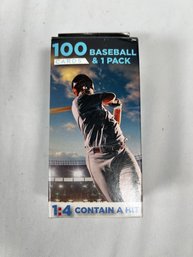 Jumbo Box 100 Baseball Cards & 1 Pack
