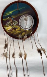 Native American Dream Catcher Velvet Wall Hanging 'End Of The Trail' Sanchez